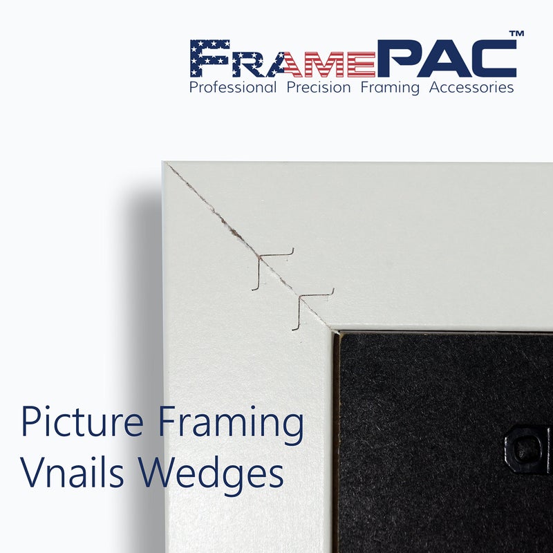 FramePac V Nails for Picture Frames Hardwood 7mm (1/4 Inch) [400 V-Nail Pack, Loose] - (for use in Manual V Nailer for Picture Framing, Hand V Nailer for Picture Frames, Manual Picture Frame Joiner) - Image 4
